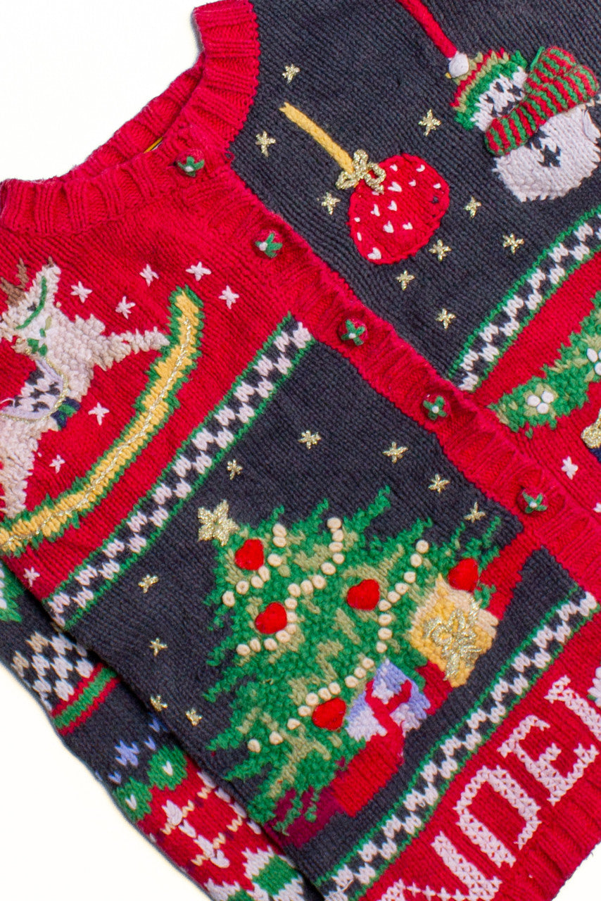 Red Ugly Christmas Cardigan 60384