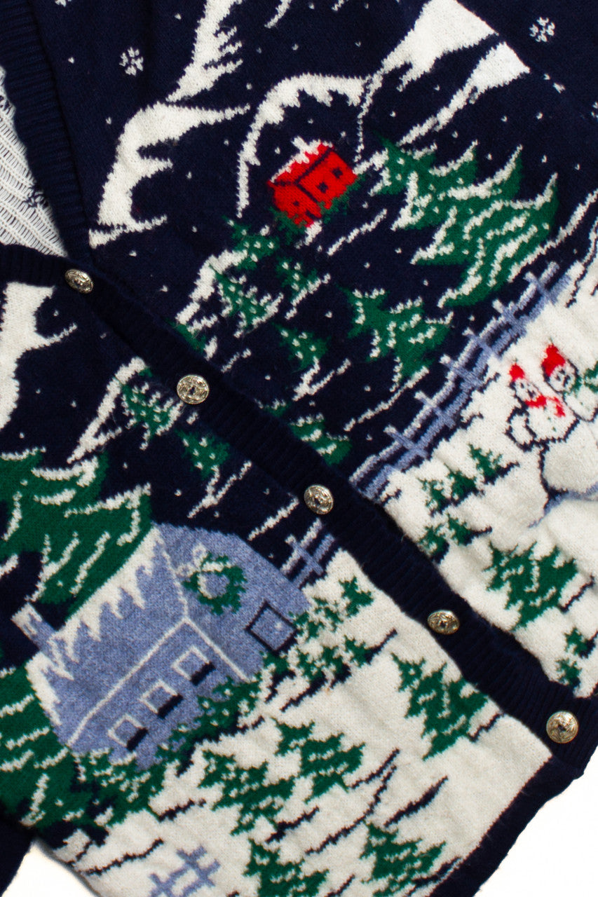 Blue Ugly Christmas Cardigan 60409