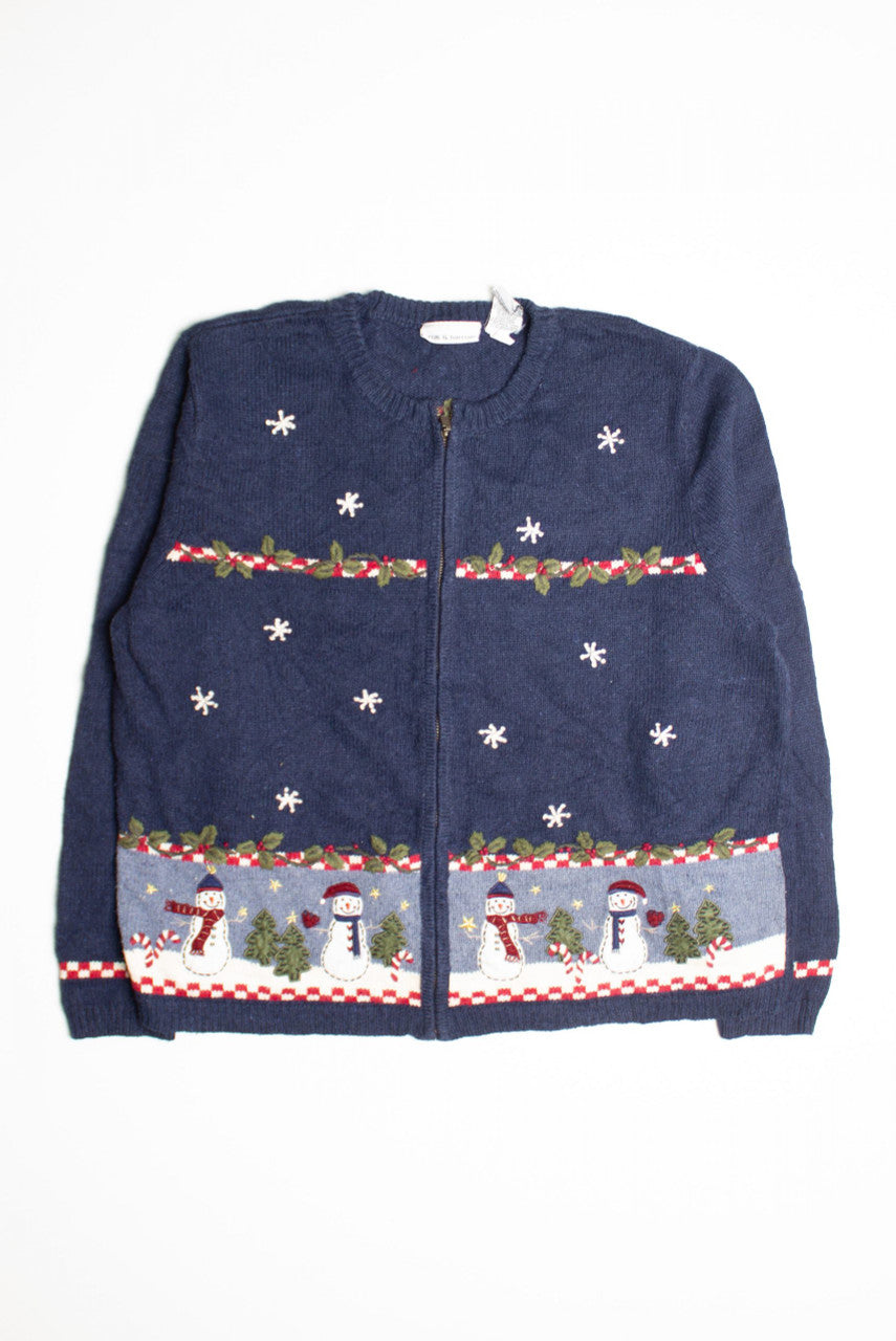 Blue Ugly Christmas Cardigan 60461