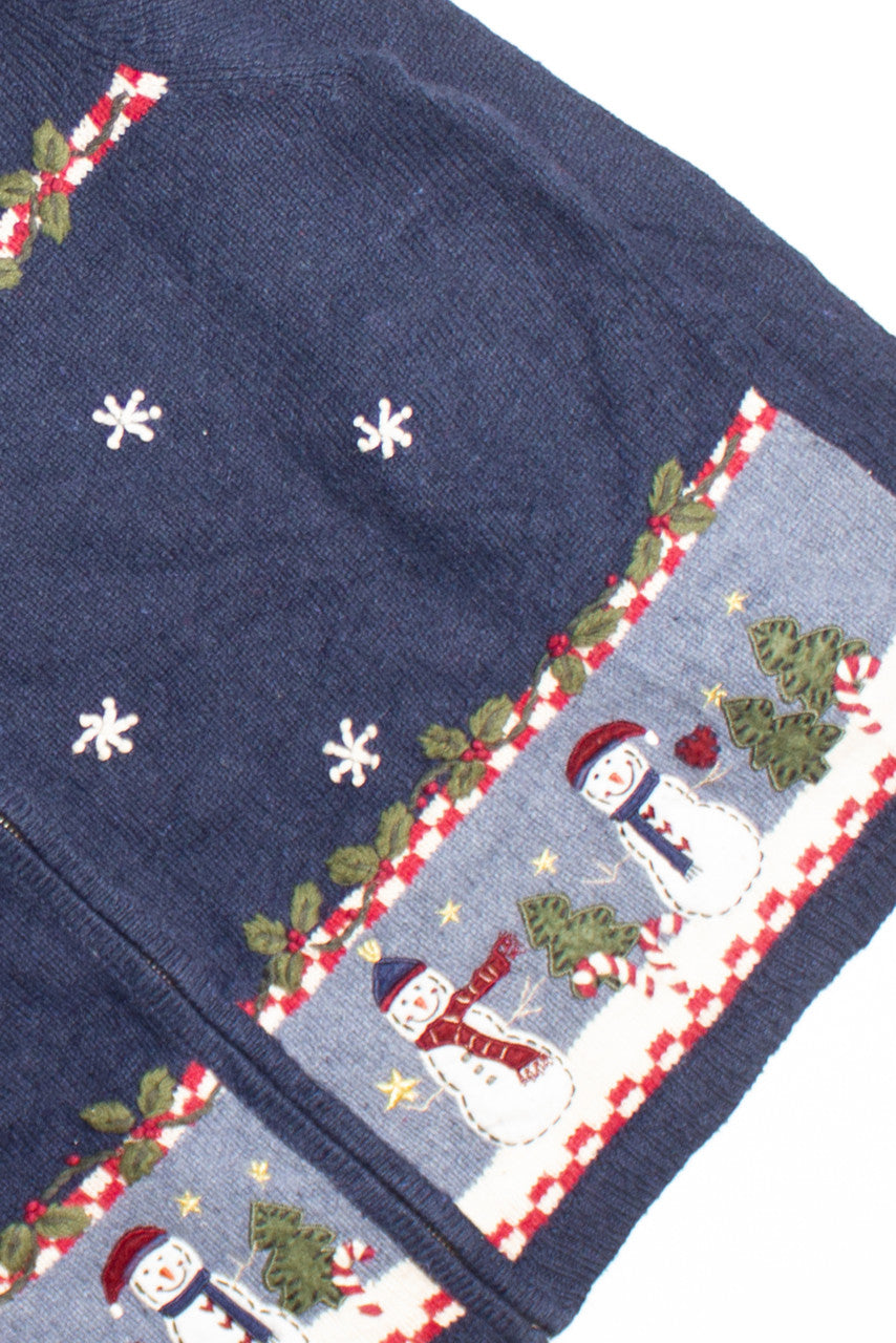 Blue Ugly Christmas Cardigan 60461