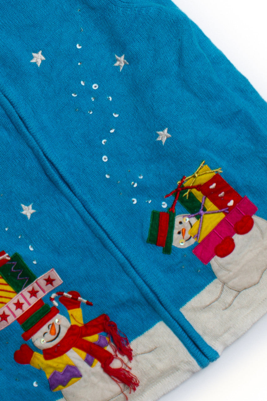 Blue Ugly Christmas Cardigan 60475