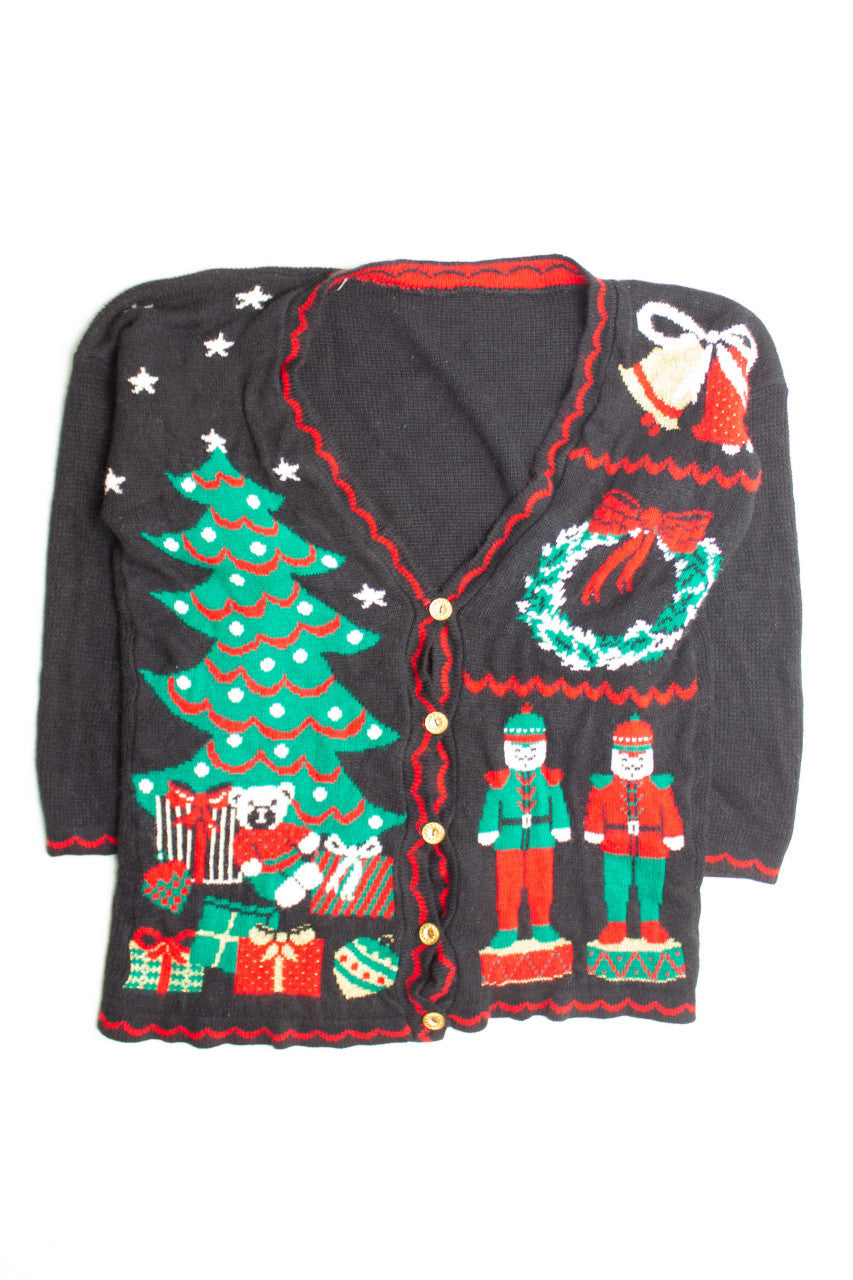 Black Ugly Christmas Cardigan 60489