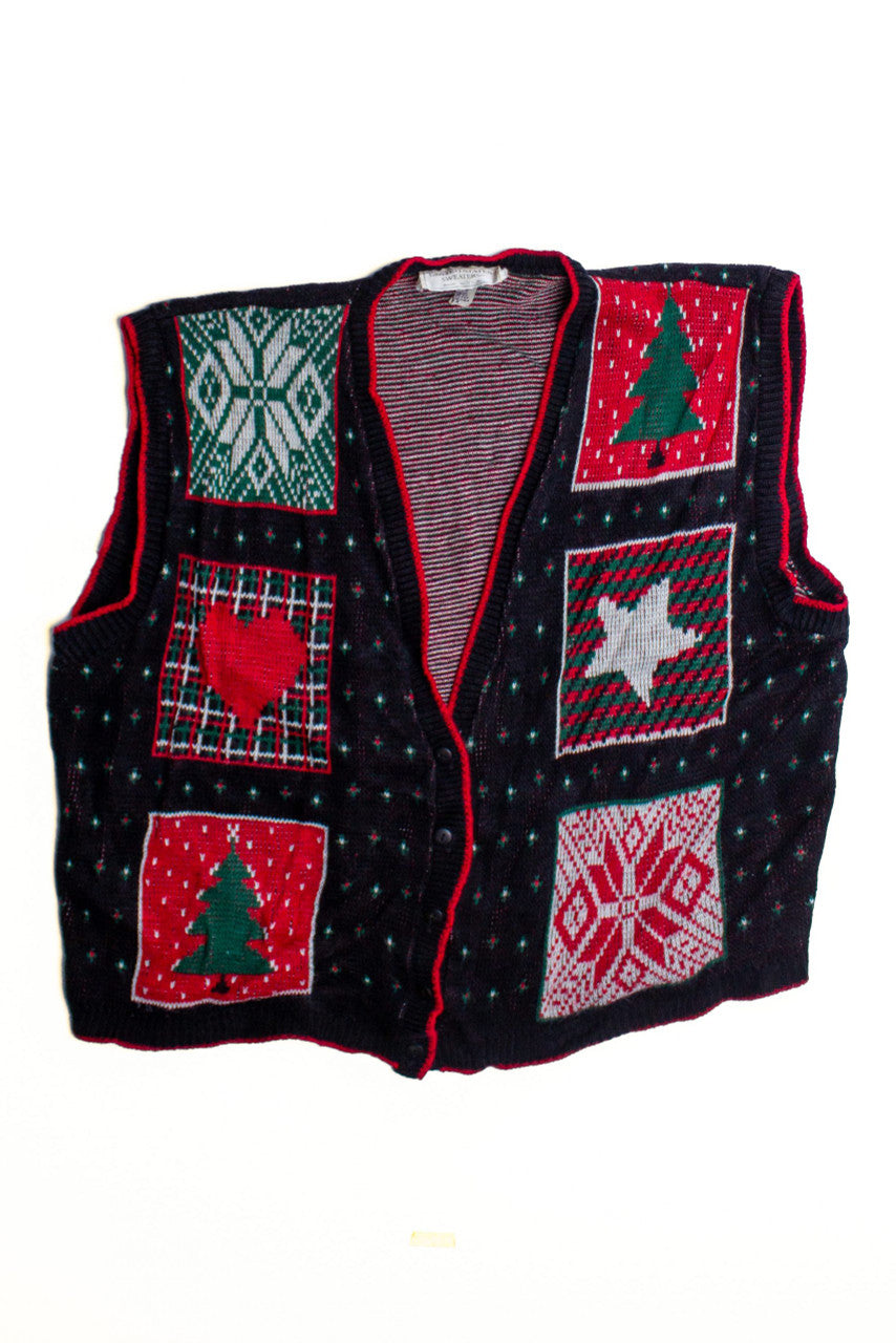 Black Ugly Christmas Vest 60502