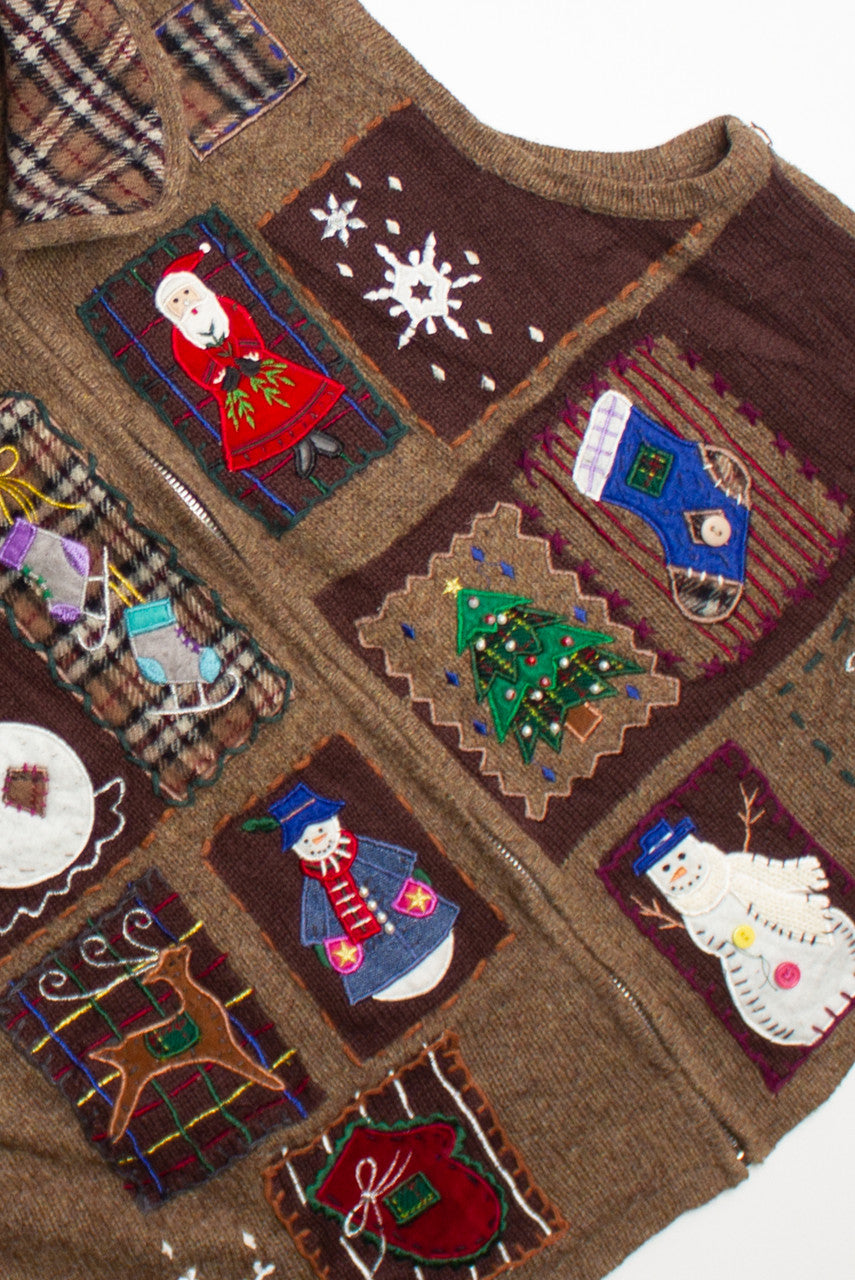 Brown Ugly Christmas Vest 60559