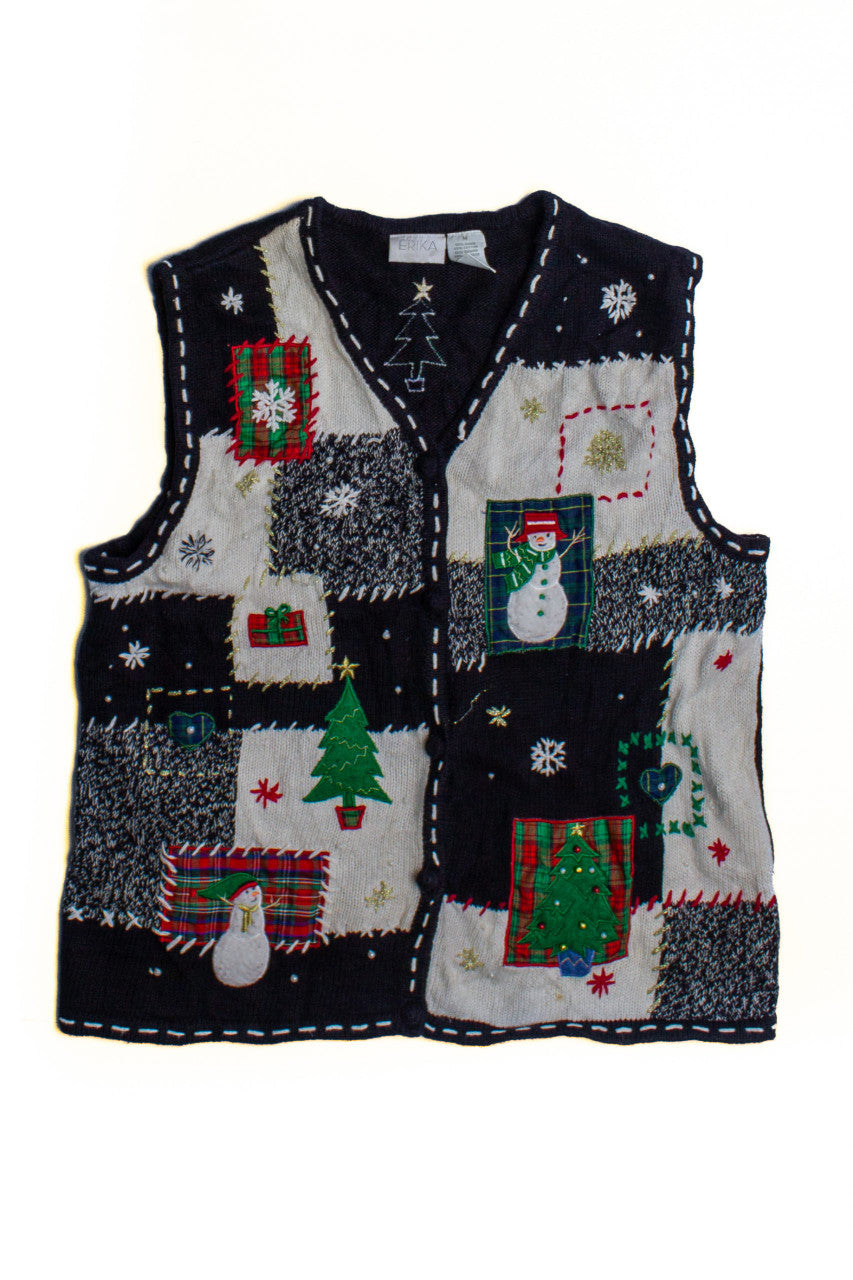 Black Ugly Christmas Vest 60582