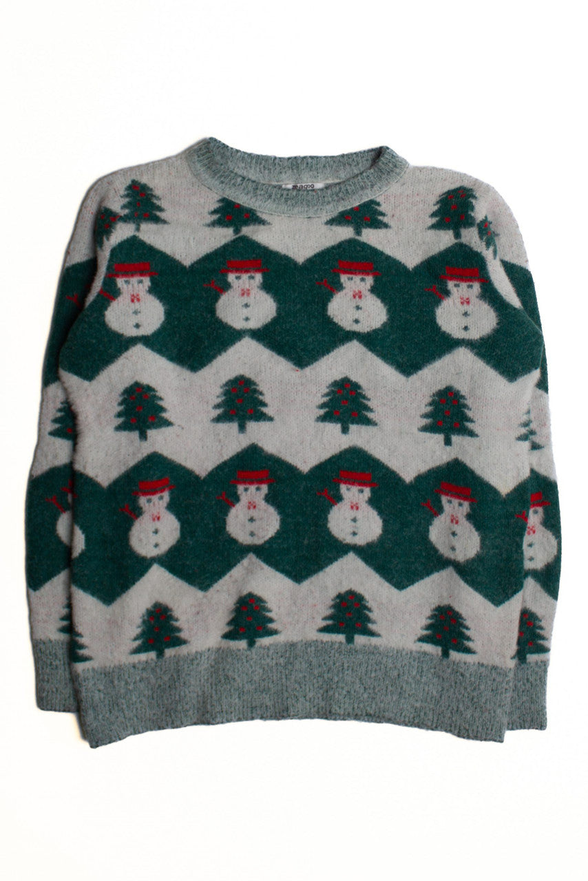Snowman Patterned Ugly Christmas Sweater 60596
