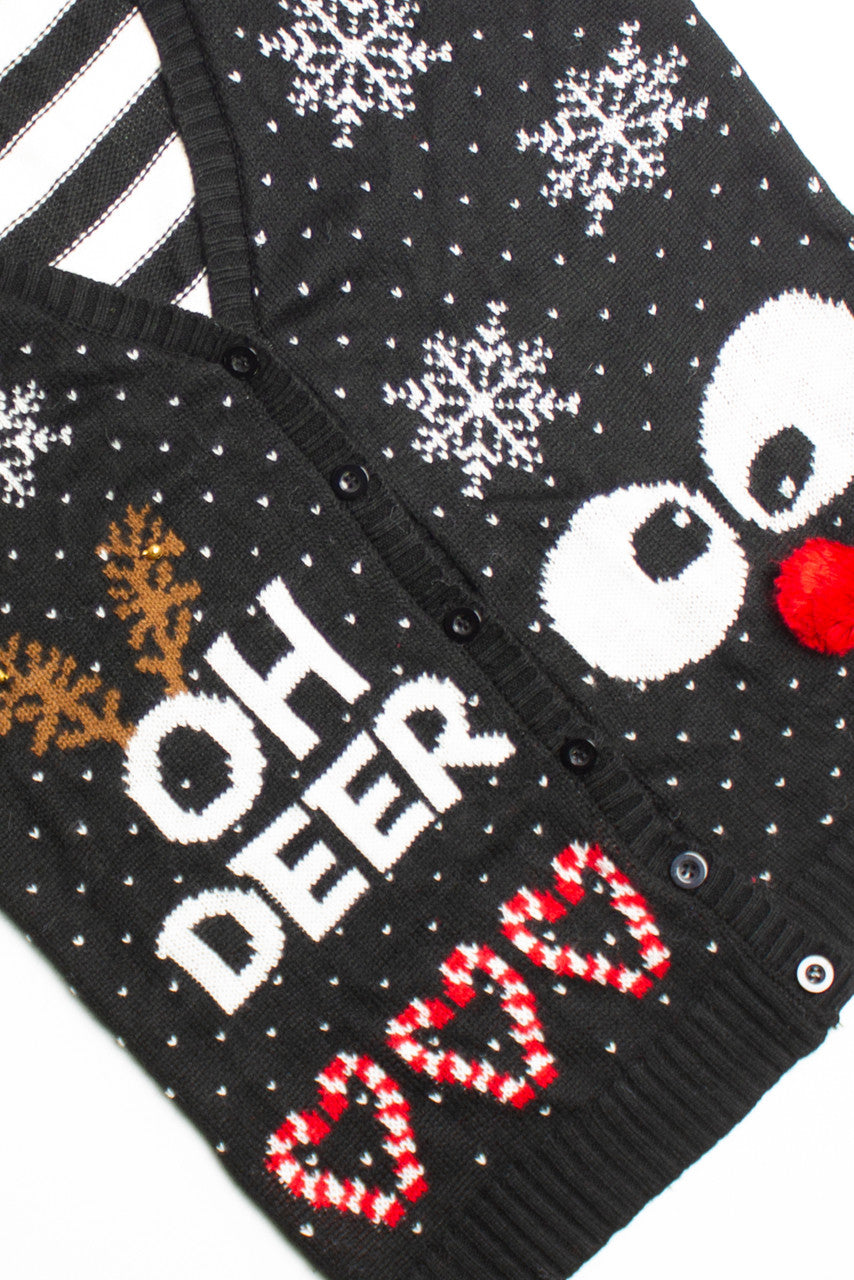 Black Ugly Christmas Vest 60599