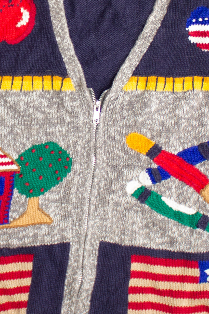 Gray Ugly Christmas Vest 60674