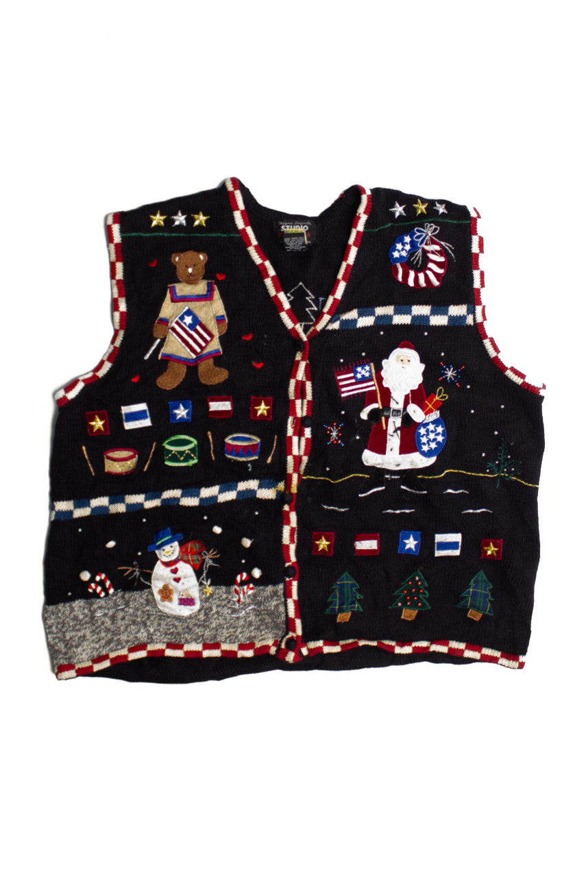 Black Ugly Christmas Vest 60681