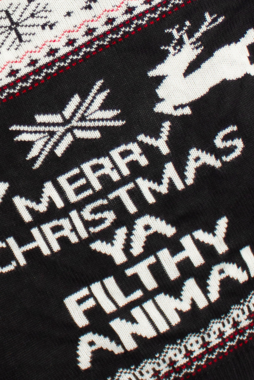 Black Ugly Christmas Sweater 60689