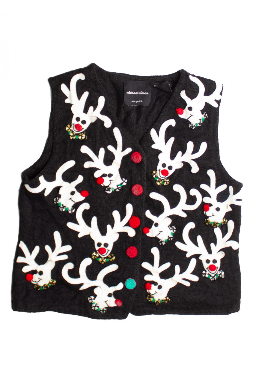 Black Ugly Christmas Vest 60692