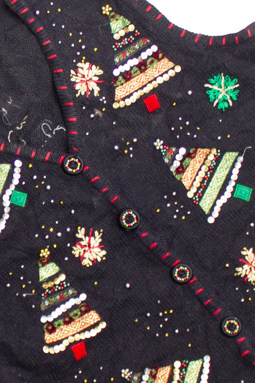 Black Ugly Christmas Vest 60697