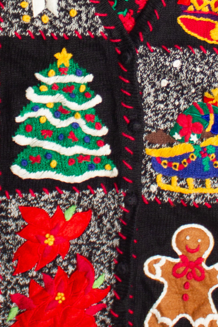 Black Ugly Christmas Vest 60709