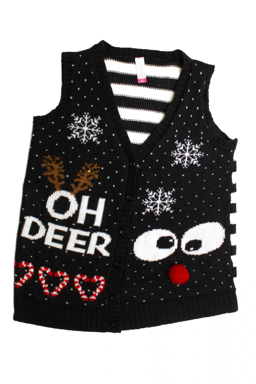 Black Ugly Christmas Vest 60725