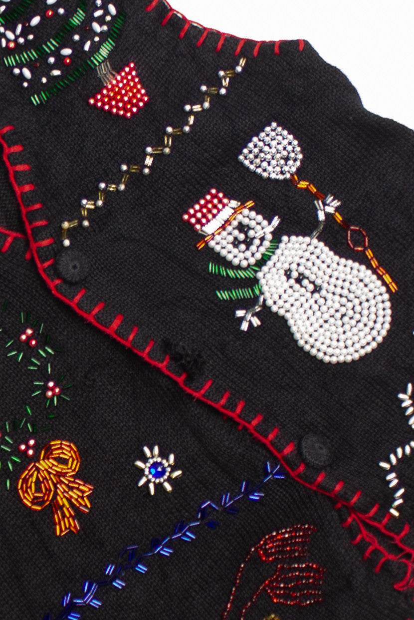 Black Ugly Christmas Vest 60766
