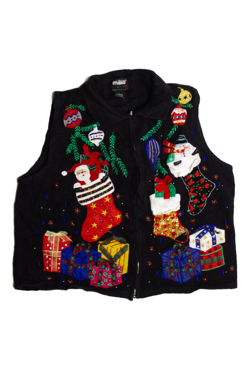 Black Ugly Christmas Vest 60775