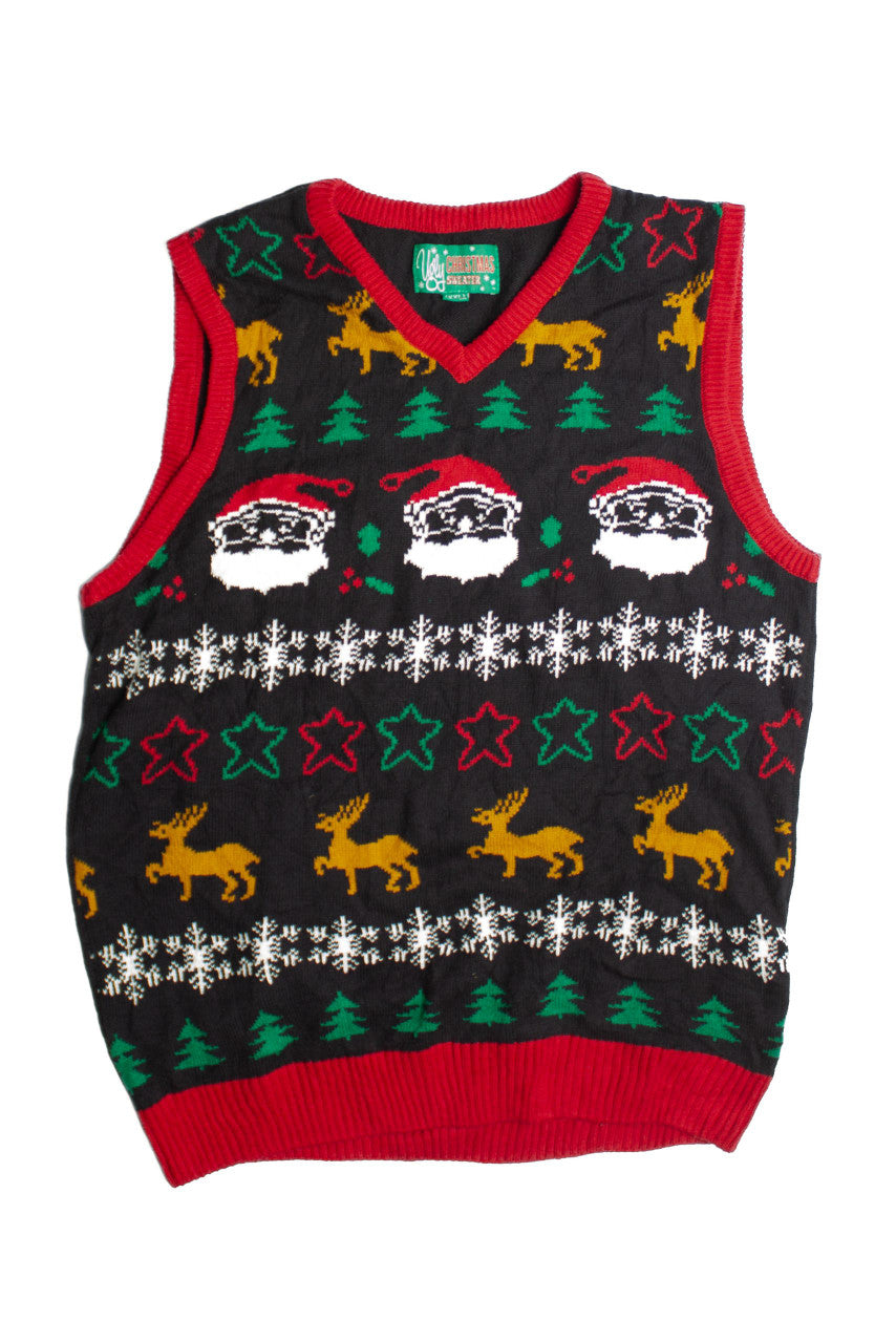 Black Ugly Christmas Vest 60784