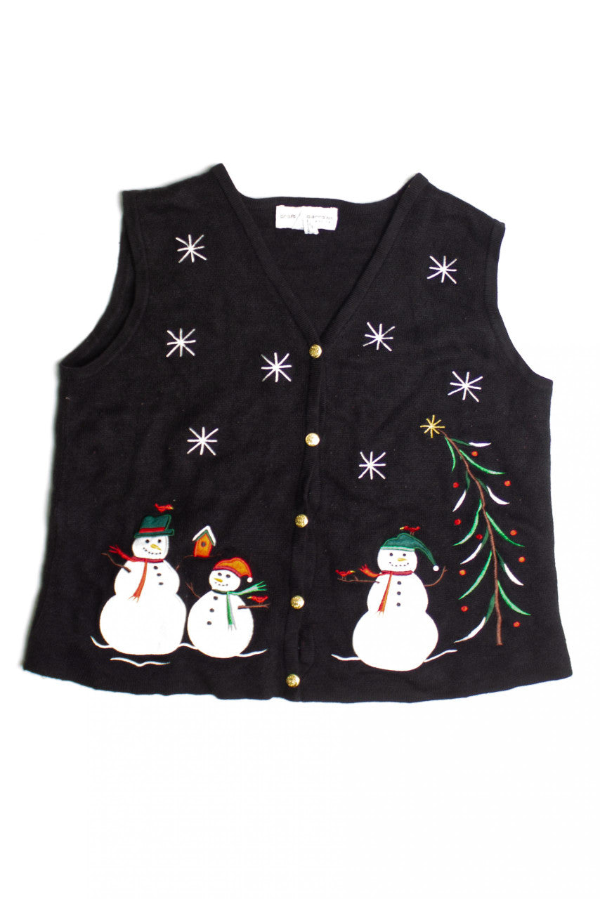 Black Ugly Christmas Vest 60791