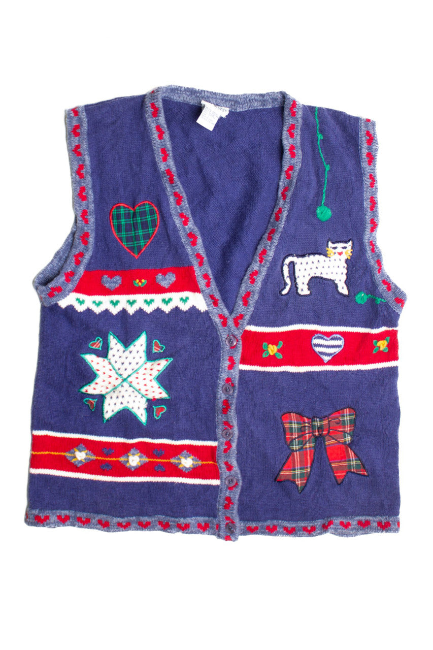Blue Ugly Christmas Vest 60794