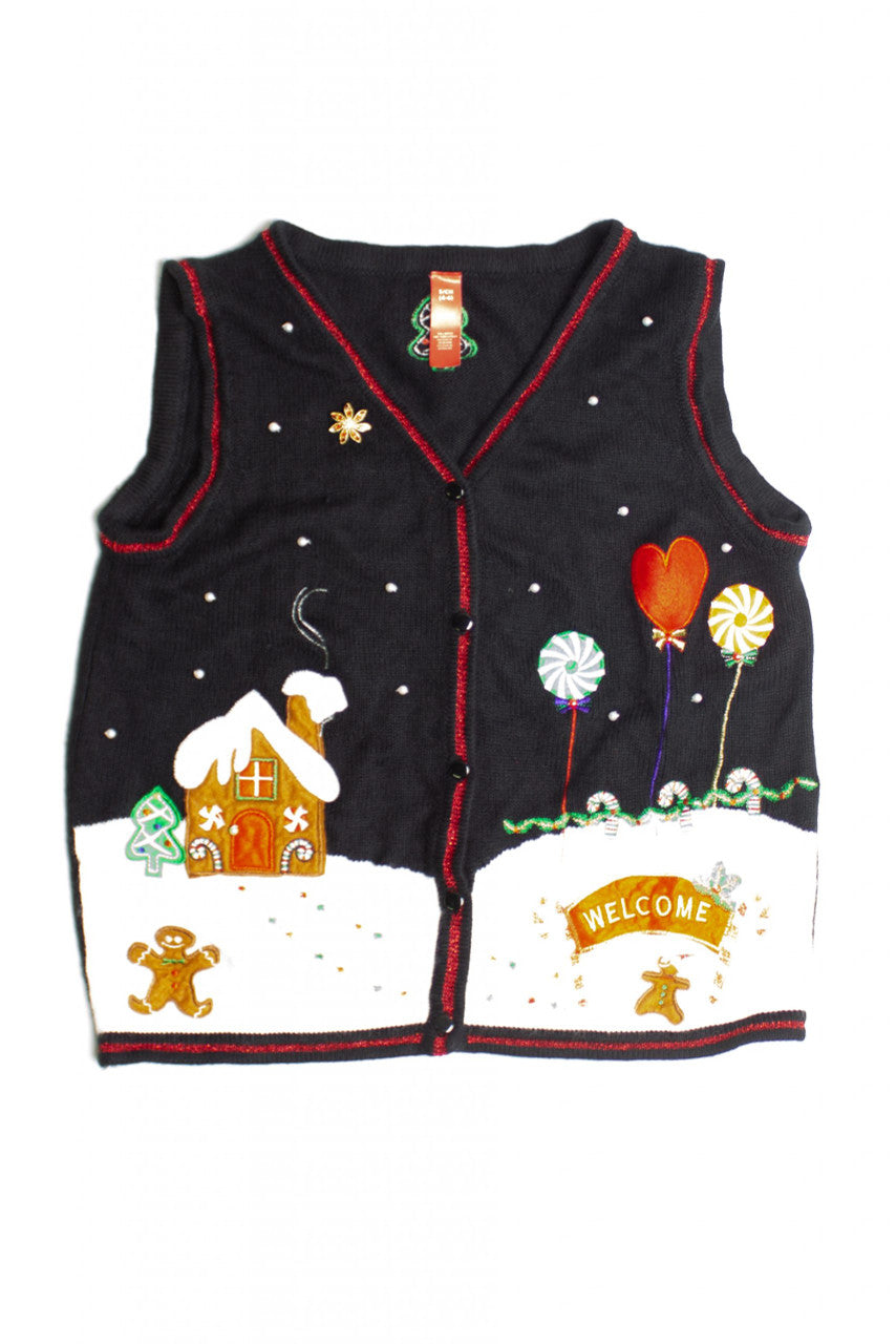 Black Ugly Christmas Vest 60795