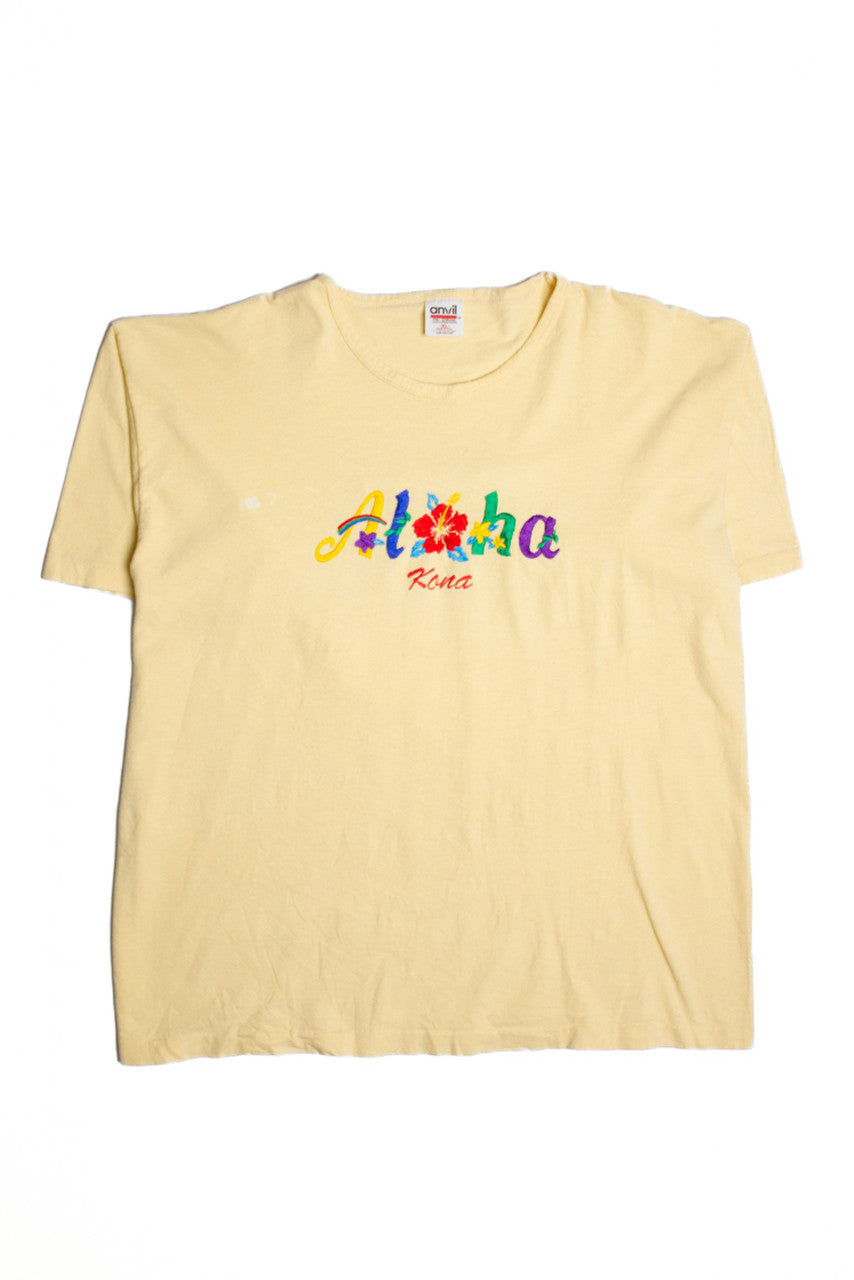 Vintage Aloha Kona Graphic T-Shirt (1990s)