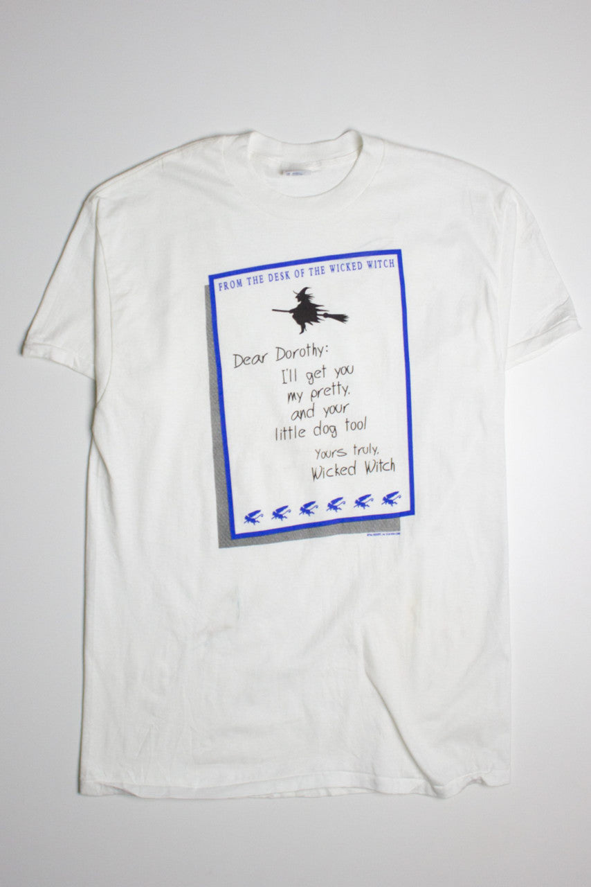 Vintage Wizard Of Oz, Letters From The Wicked Witch T-Shirt (1990s)