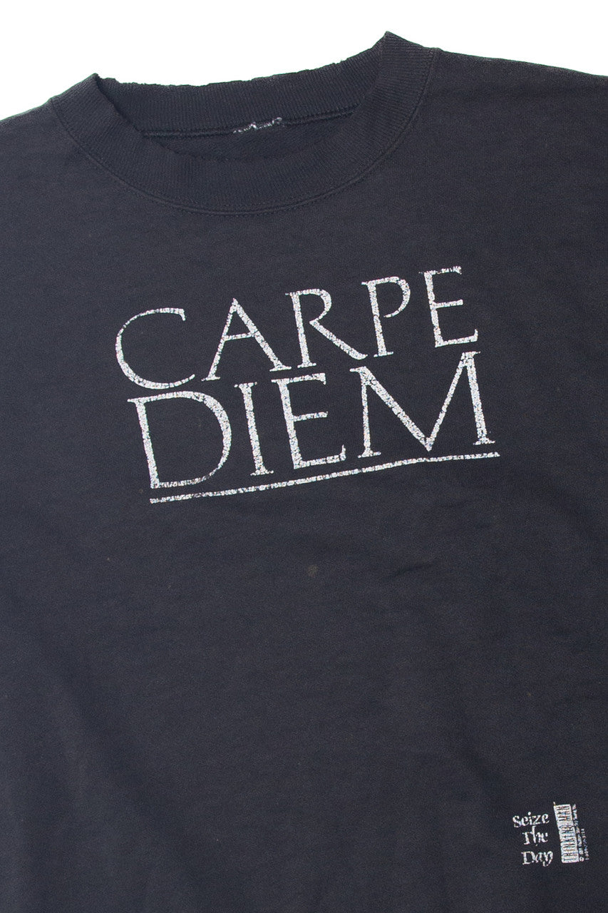 Vintage "Carpe Diem" Sweatshirt (1980s)