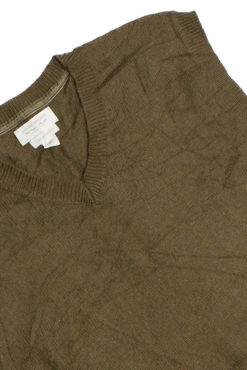 Vintage Olive Green Sweater Vest