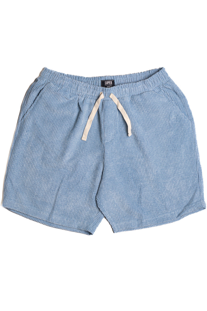 Dusty Blue Washed Corduroy Shorts