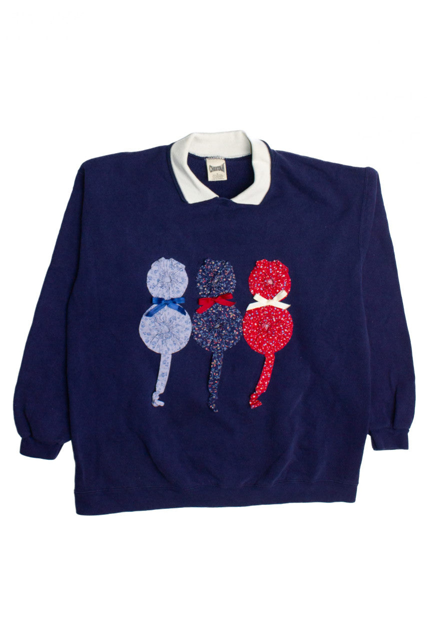 Vintage Cat Patch Sweatshirt (1940s)