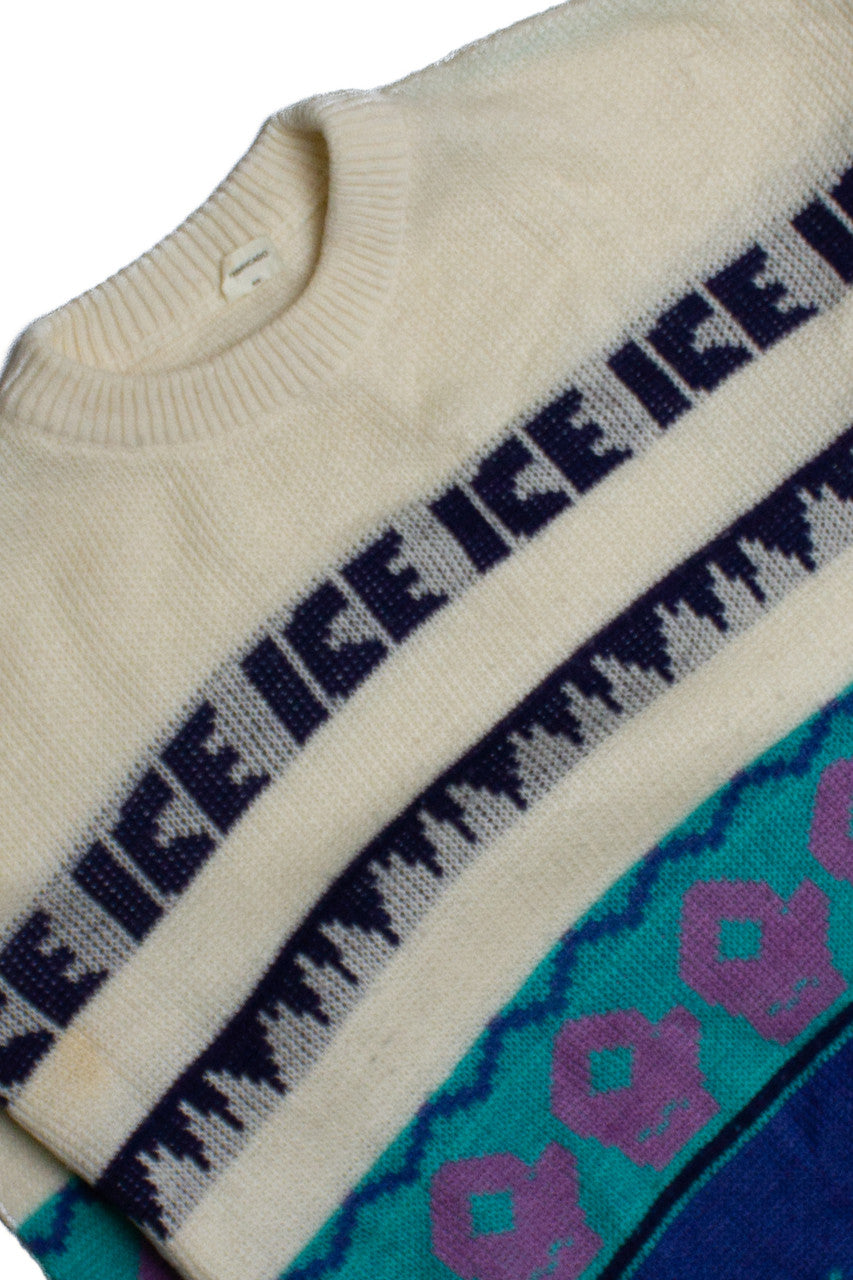 Vintage Ice Pattern Fair Isle Sweater (1970s)