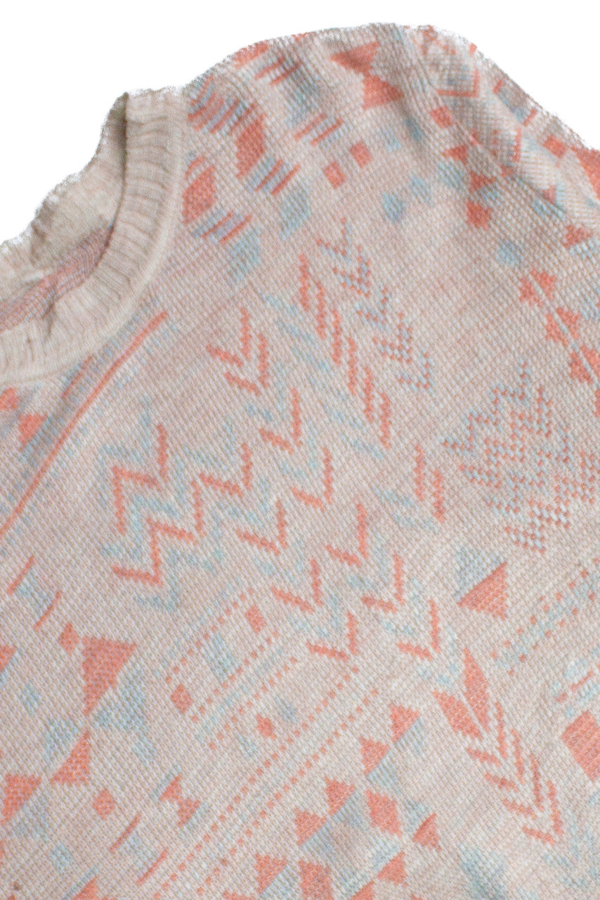 Vintage Pink Fair Isle Sweater