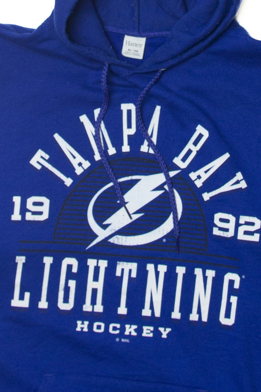 Vintage NHL Tamp Bay Lightning Hockey Hooded Sweatshirt (1990s)