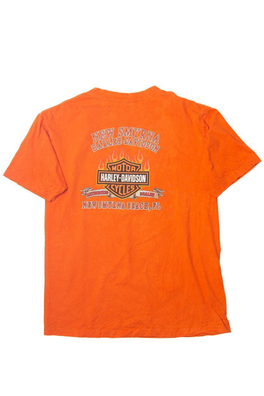 Orange Harley Davidson T-Shirt