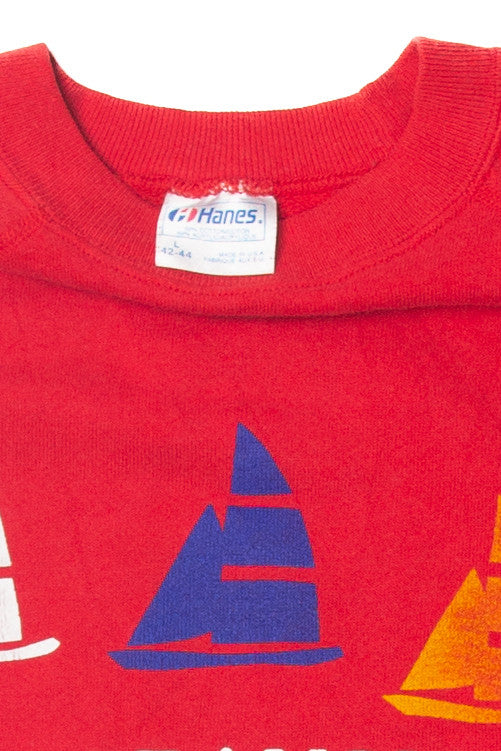 Vintage "San Francisco California" Sailboats Hanes Sweatshirt (1980s)