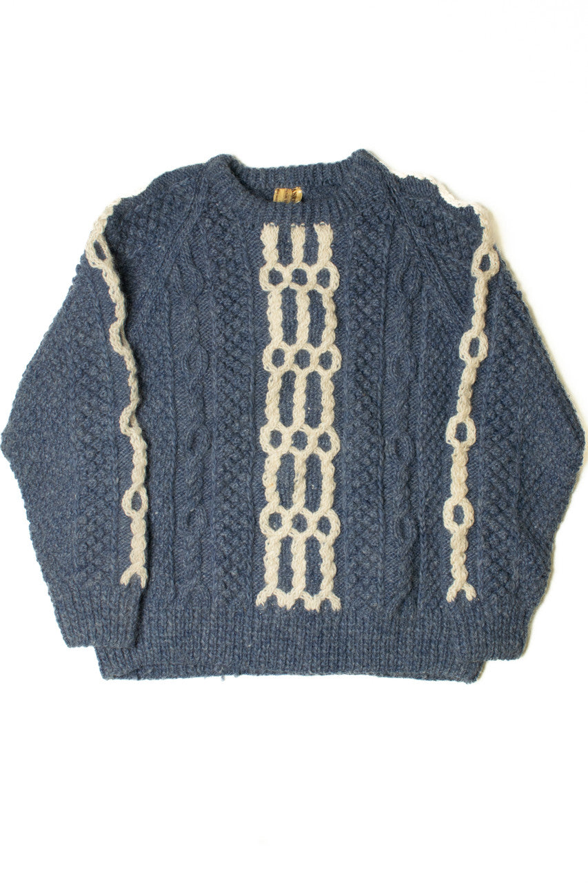 Vintage Chainlink Handmade Anncraft Fisherman Sweater