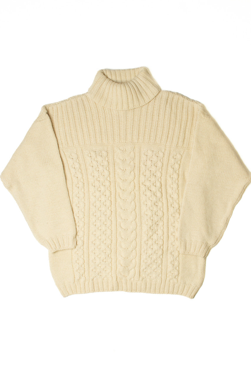 Vintage Inis Crafts Turtleneck Fisherman Sweater