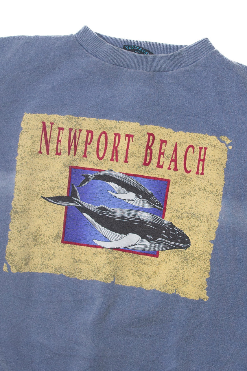 Vintage "Newport Beach" Whales Yesterdays Sweatshirt