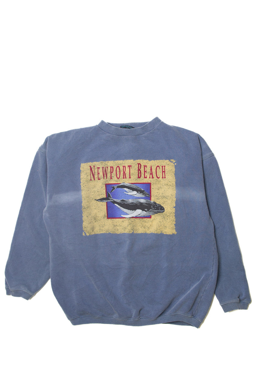 Vintage "Newport Beach" Whales Yesterdays Sweatshirt