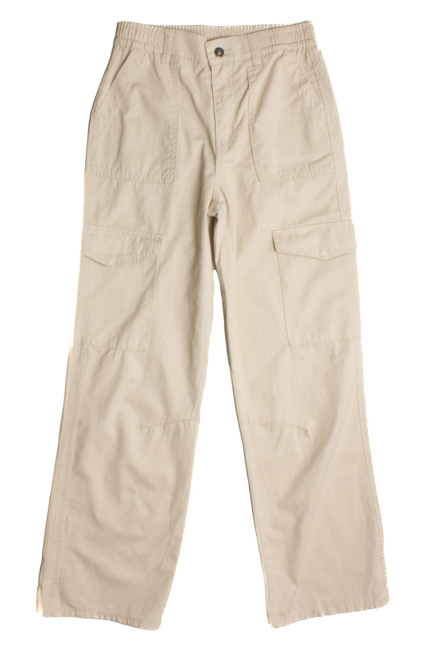Khaki Cargo Twill Pants