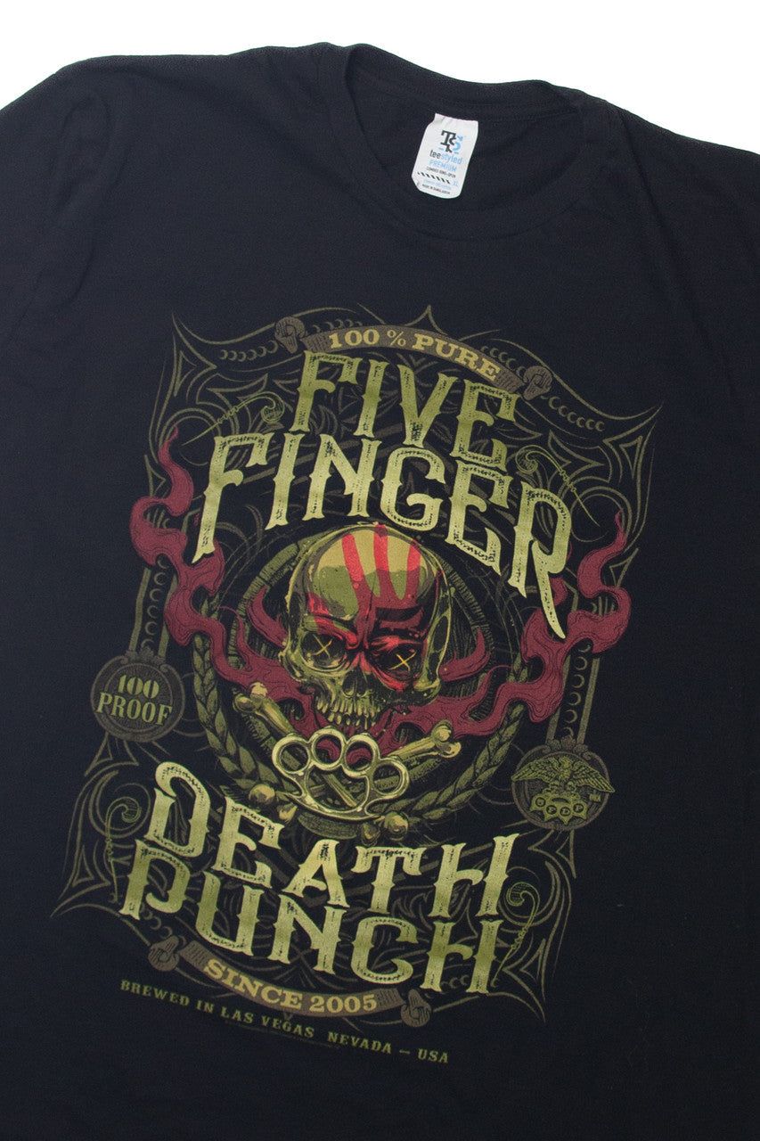 "100% Pure Five Finger Death Punch" T-Shirt (2010s)