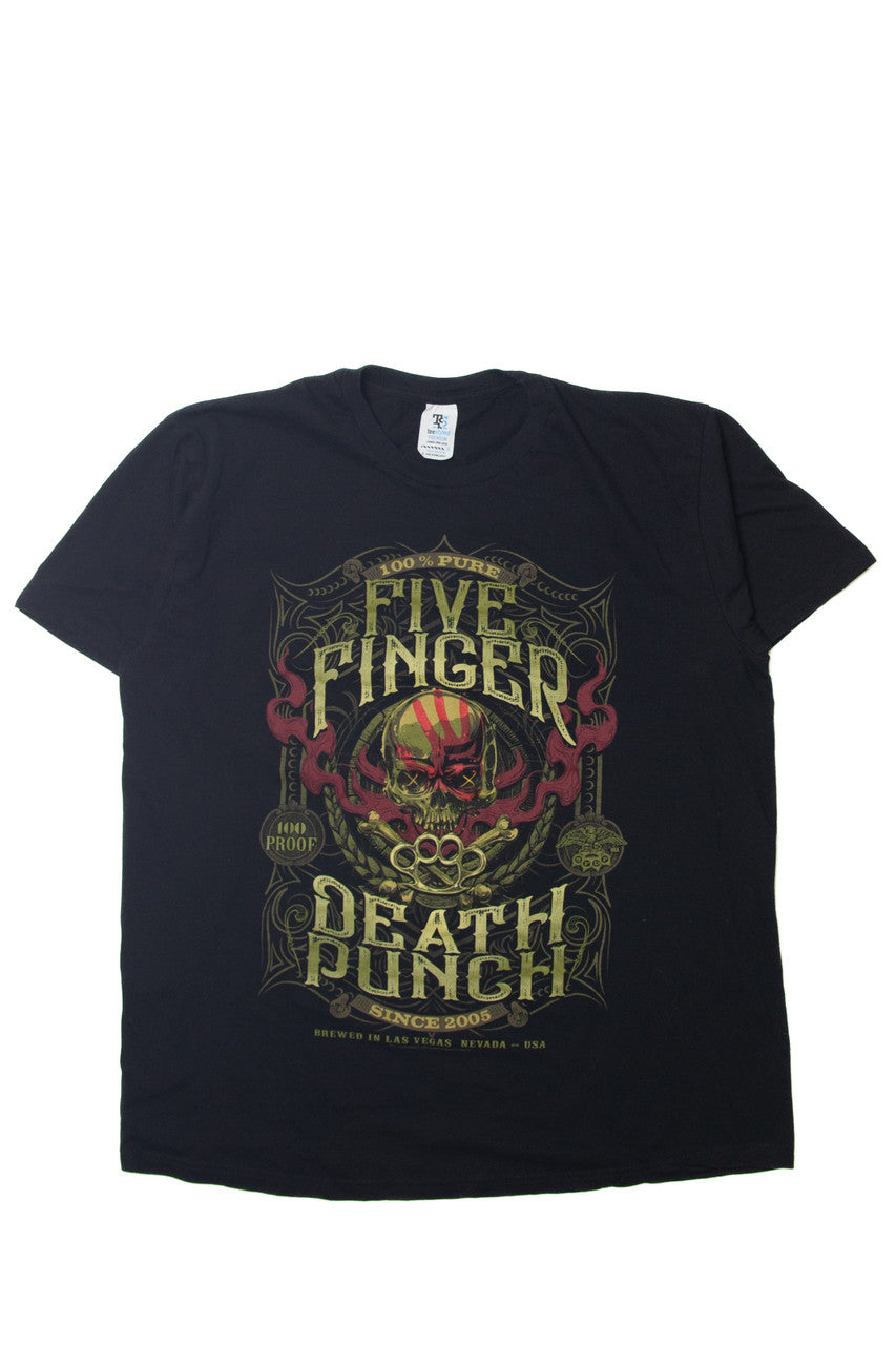 "100% Pure Five Finger Death Punch" T-Shirt (2010s)