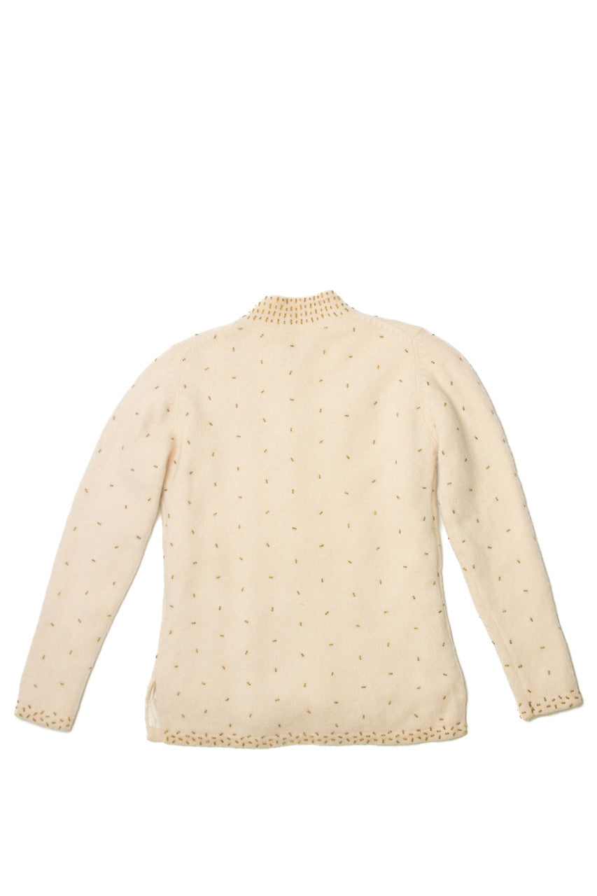 Vintage Bead Embroidered Sweater (1960s)