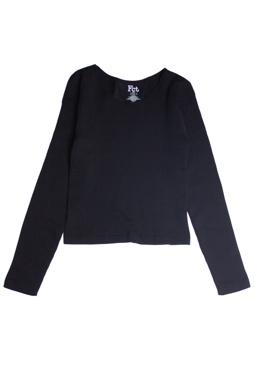 Waffle Knit Fleece Longsleeve