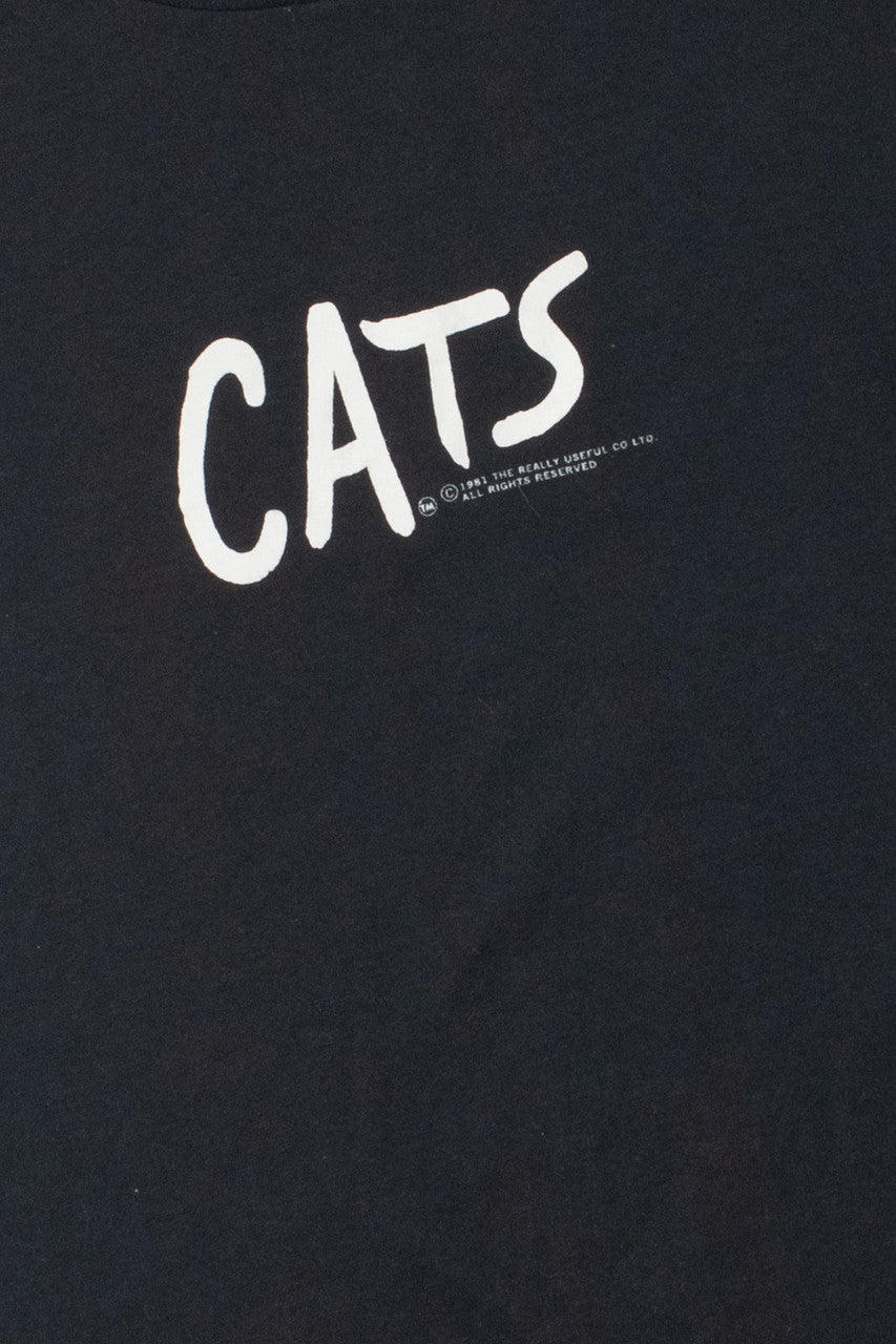 Vintage 1980's "Cats" Broadway Musical T-Shirt