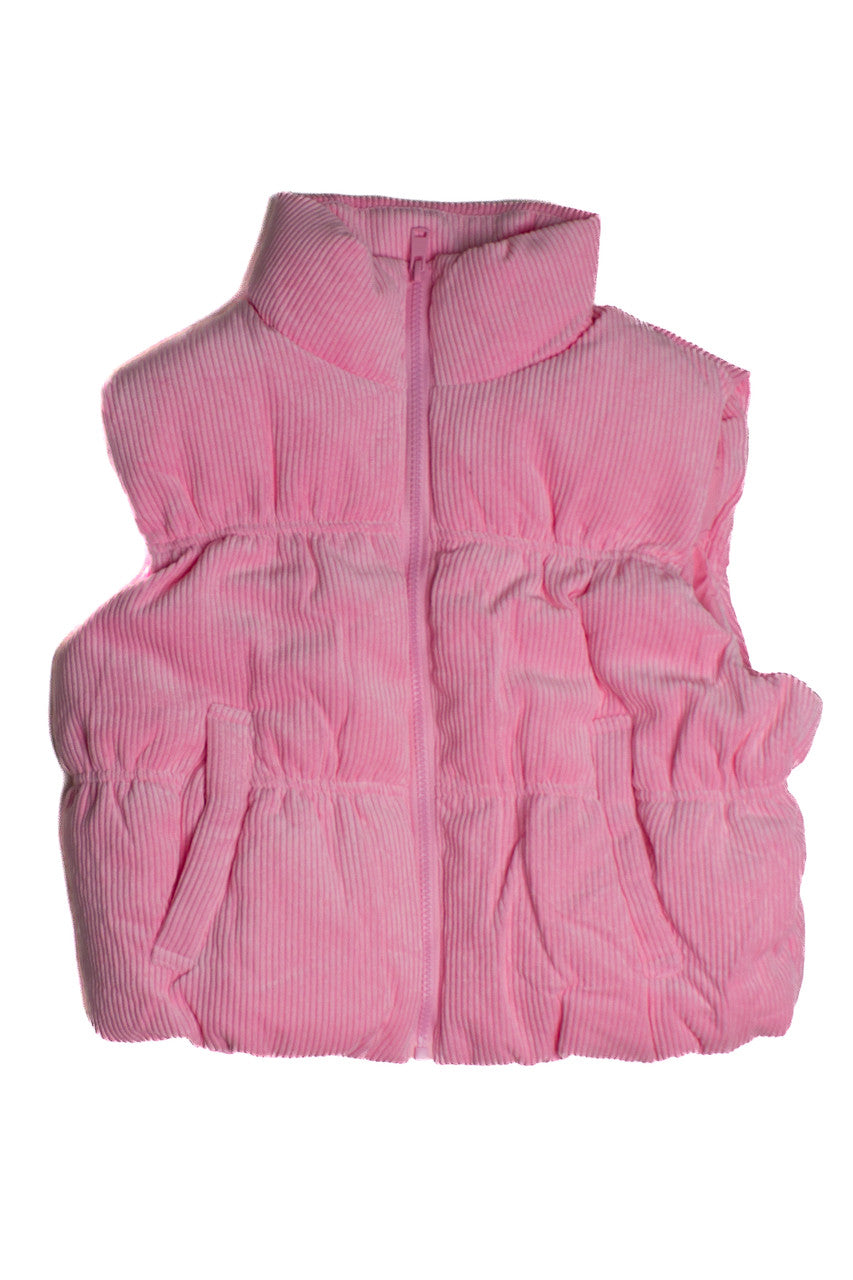 Corduroy Puffer Vest
