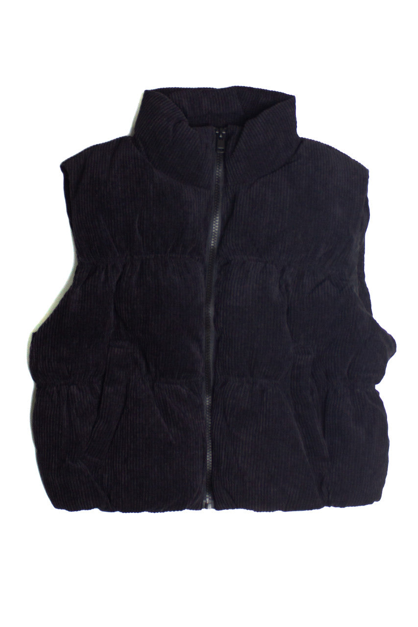 Corduroy Puffer Vest