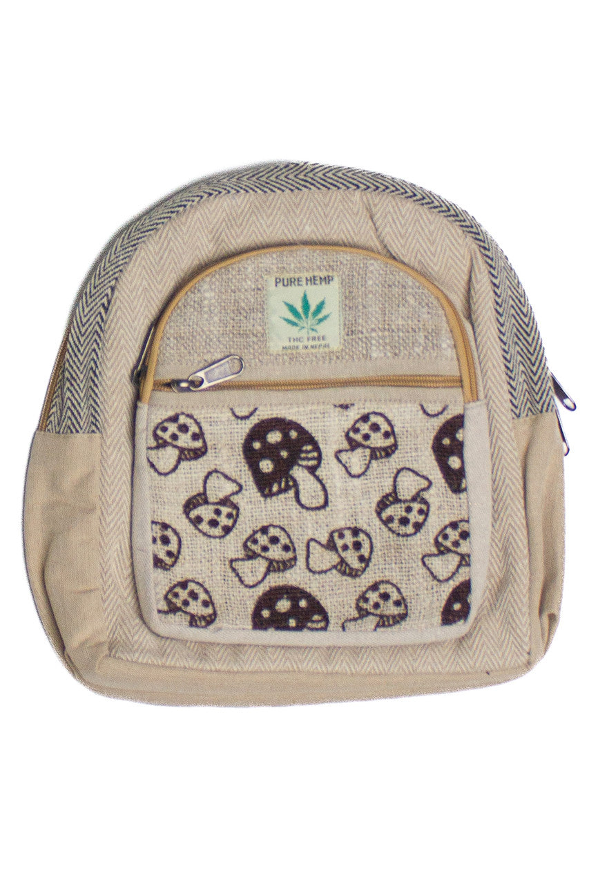 Hemp Mushroom Mini Backpack