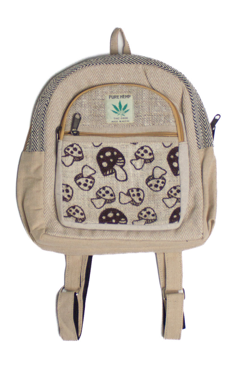 Hemp Mushroom Mini Backpack