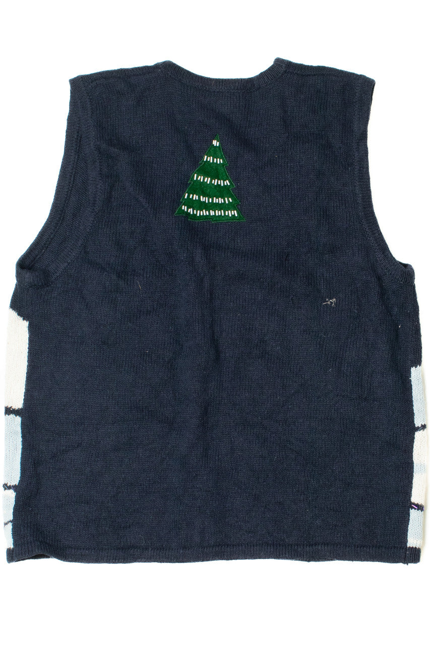 Skiing Bear Ugly Christmas Sweater Vest 61375